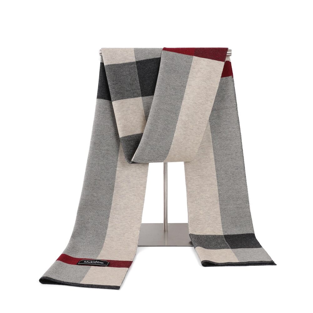 4773 Merino Wool Scarf , Winter Thick Warm Soft Scarves with Gift Box